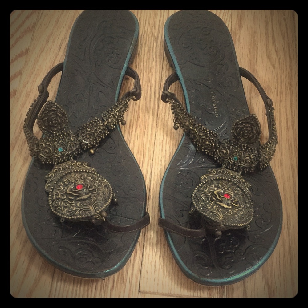 Rare Giuseppe Zanotti exotic sandals / flats